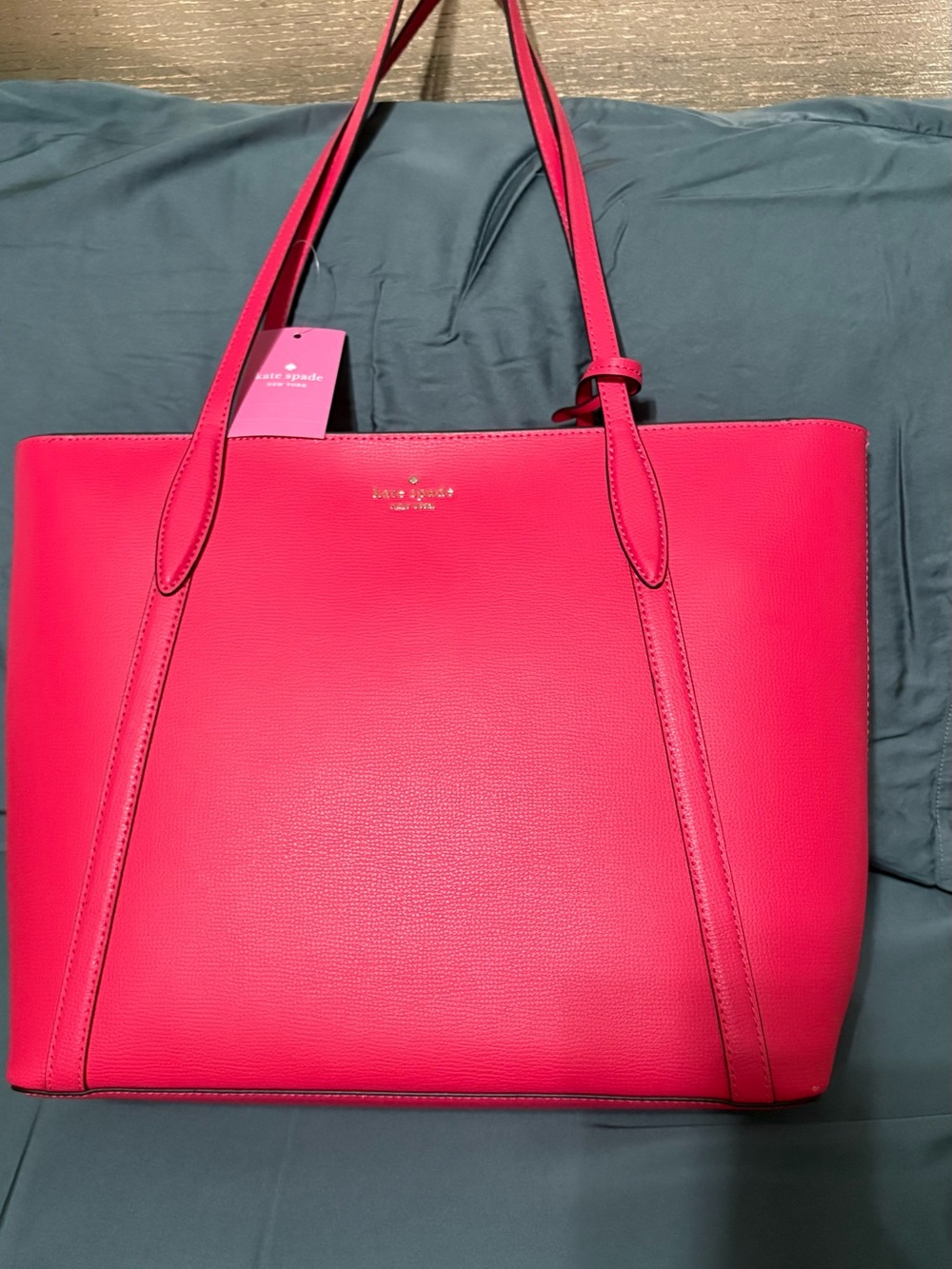 Kate Spade new with tag beautiful watermelon color handbag with shoulder straps